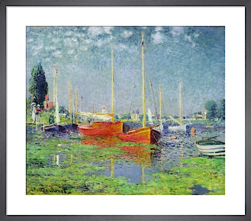 Barques a Argenteuil by Claude Monet