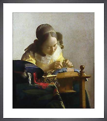 The Lacemaker, 1669 by Johannes Vermeer
