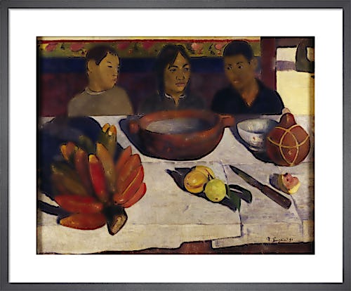 Tahitian boys at table by Paul Gauguin