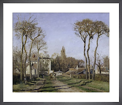 Entrance to the village of Voisins by Camille Pissarro