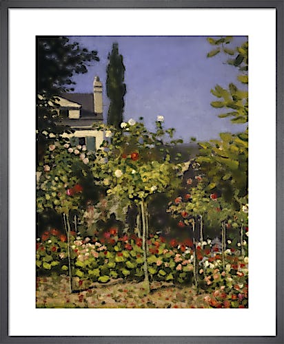 Garden in bloom by Claude Monet