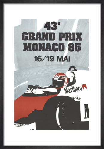 Monaco Grand Prix 1932 Rare Poster By Robert Falcucci King Mcgaw