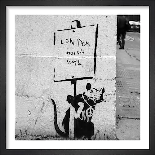 Banksy - Chiswell Street 1 by Panorama London