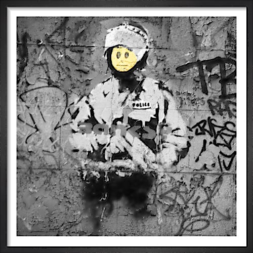 Banksy - Riot Cop by Panorama London