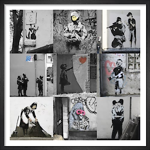 Banksy - Collage II by Panorama London