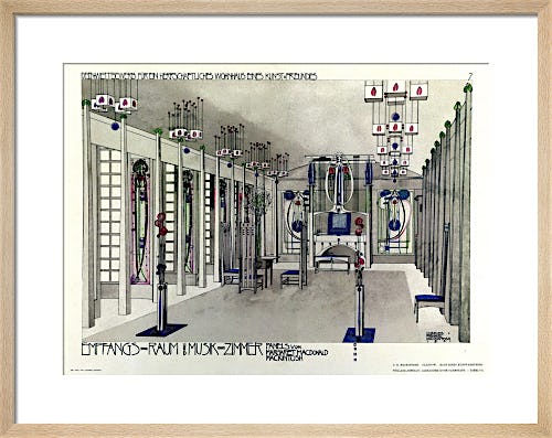 Design for a Music Room by Charles Rennie Mackintosh
