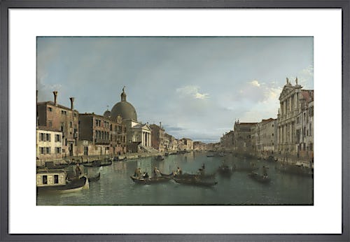 Venice: The Grand Canal with S. Simeone Piccolo by Giovanni Canaletto