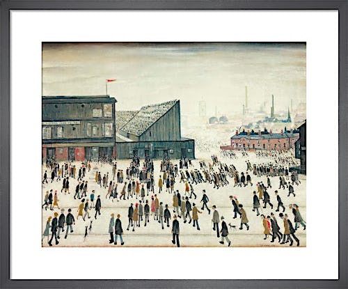 Going To The Match by L.S. Lowry