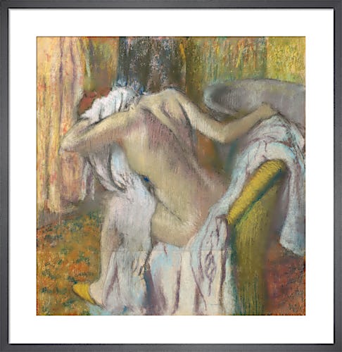 After the Bath, Woman drying herself by Edgar Degas