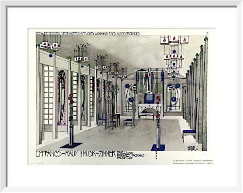 Design for a Music Room by Charles Rennie Mackintosh