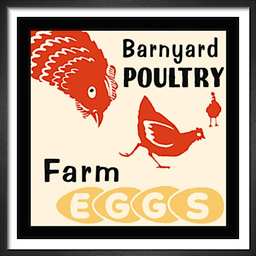Barnyard Poultry-Farm Eggs by Retro Series