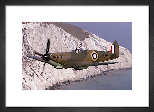 Spitfire at the White Cliffs of Dover by Anonymous