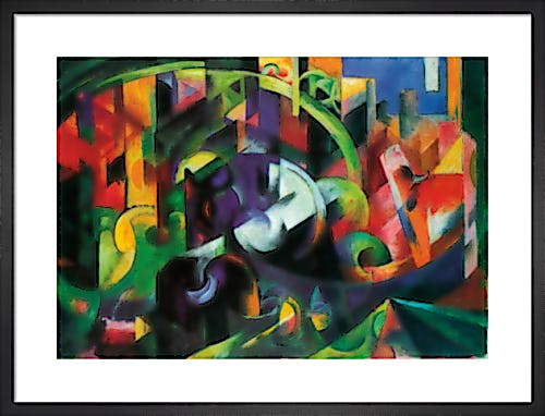 Abstract with Cattle by Franz Marc