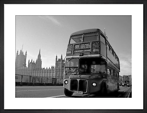 Routemaster bus farewell, Westminster Bridge by Niki Gorick