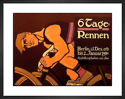 Six-Day Cycle Race, 1910 by Hans Rudi Erdt