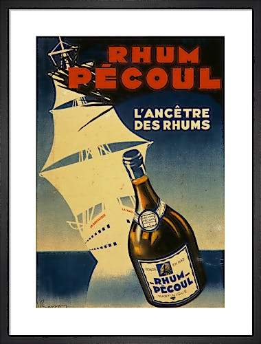 Rhum Pécoul, L’ Ancêtre des Rhums, 1930 by J Bisson