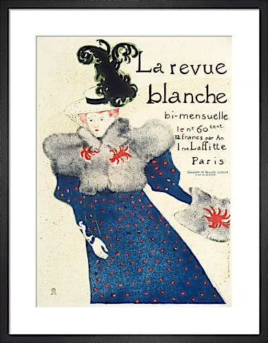 La Revue Blanche, 1895 by Henri de Toulouse-Lautrec