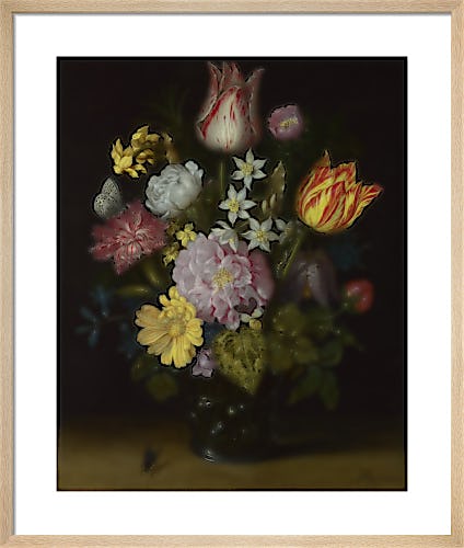 Flowers in a Glass Vase by Ambrosius Bosschaert the Elder