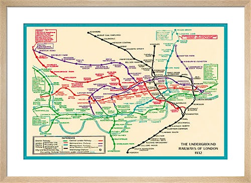 London Underground Map 1932 by Transport for London