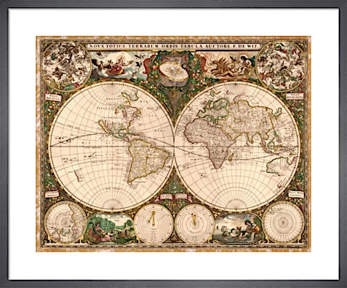 World Map, 1660 by Ward Maps