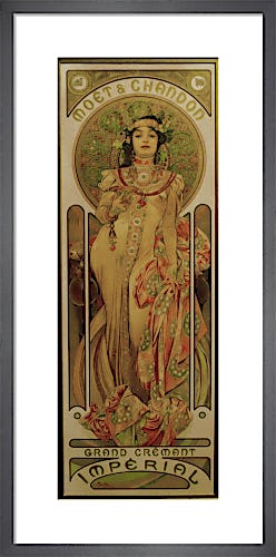 Moet & Chandon Imperial Champagne, 1899 by Alphonse Mucha