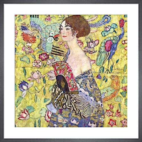 Lady with Fan by Gustav Klimt