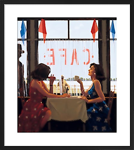 Cafe Days by Jack Vettriano