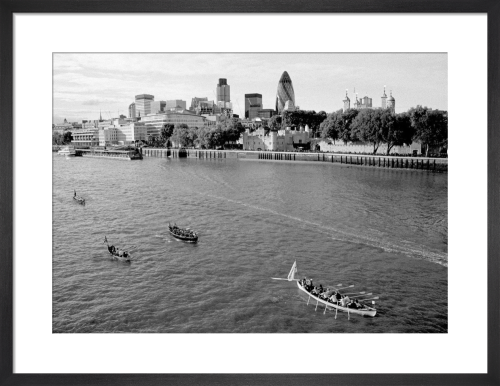 The Great River Race passing the City