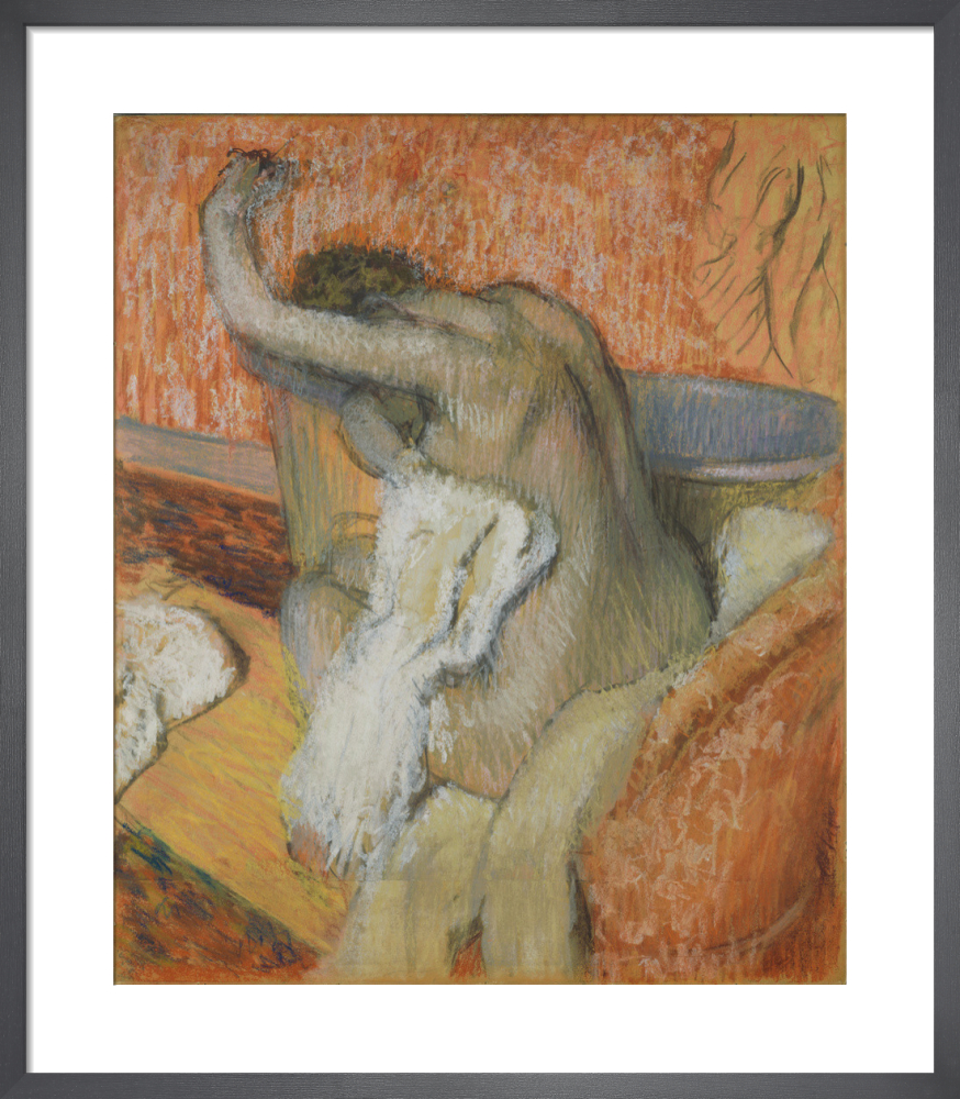 After the bath - woman drying herself