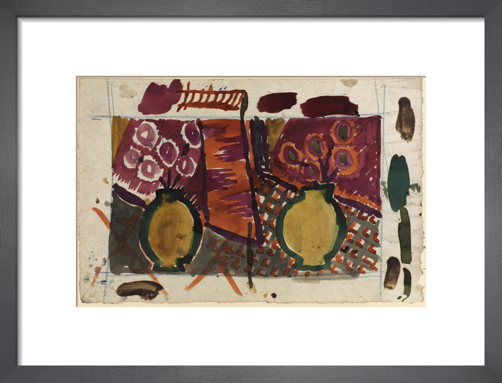 Design with vases and flowers, circa 1913-19