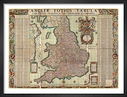 Map of the towns of England and Wales, 1680 by John Adams