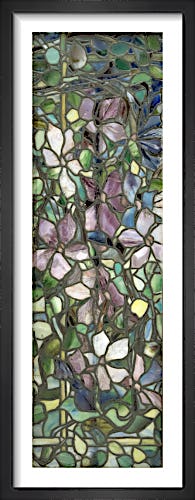 Stained Glass with Clematis, c.1900 (One Panel) by Louis Comfort Tiffany