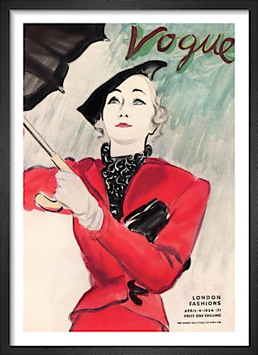 Vogue, April 4th 1934 by (Eric) Carl Erickson