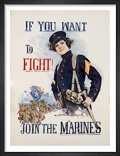 If You Want to Fight - Join the Marines by Howard Chandler Christy