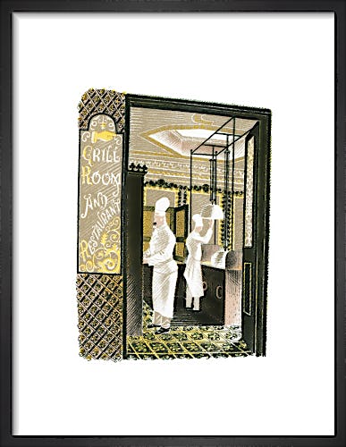 Restaurant and Grill Room by Eric Ravilious
