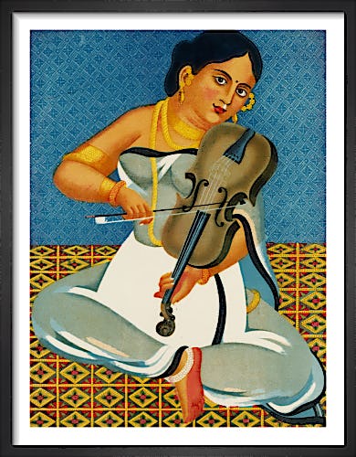 A courtesan with a violin, 1930 from V&A