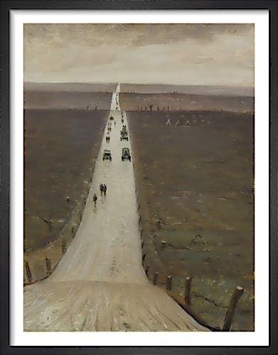 The Road from Arras to Bapaume by Christopher Richard Wynne Nevinson
