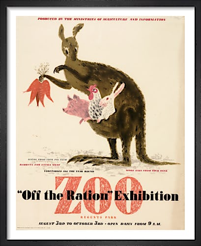Off the Ration Exhibition - Regents Park Zoo by George Him & Jan Le Witt-Him