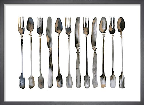 Row of Cutlery by Bridget Davies