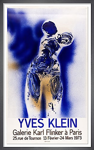 Galerie Karl Flinker a Paris, 1973 by Yves Klein