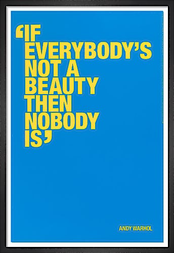 Not a beauty (Special Edition) by Andy Warhol