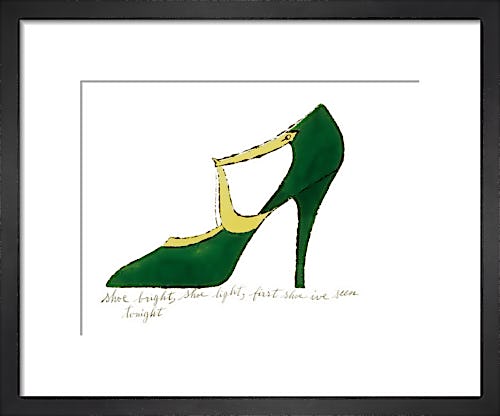 Shoe bright, shoe light, first shoe I've seen tonight, 1955 by Andy Warhol