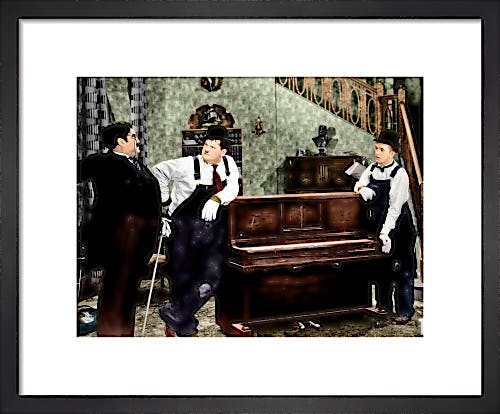 Laurel and Hardy (The Music Box) 1932 by Hollywood Photo Archive