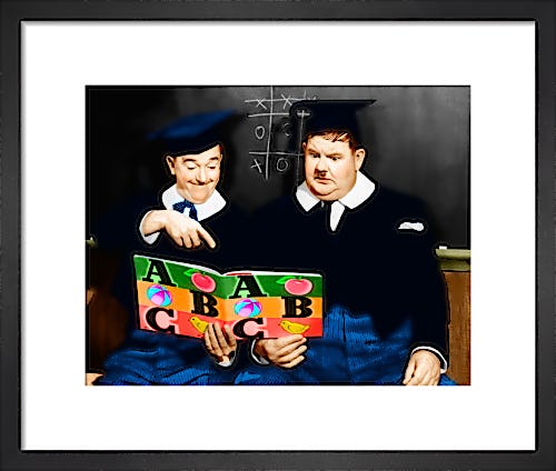 Laurel and Hardy (A Chump at Oxford) 1940 by Hollywood Photo Archive