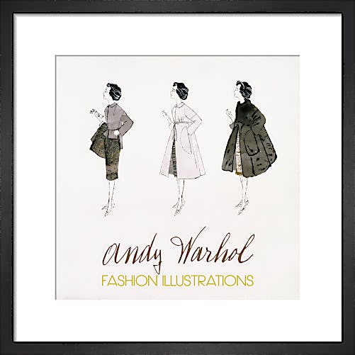 Three Female Fashion Figures, c.1959 by Andy Warhol