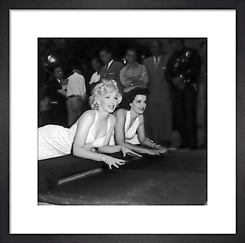 Marilyn Monroe and Jane Russell at Grauman's Chinese Theatre by Hollywood Photo Archive