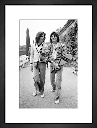 Mick Jagger and Ronnie Wood 1976 by Mirrorpix