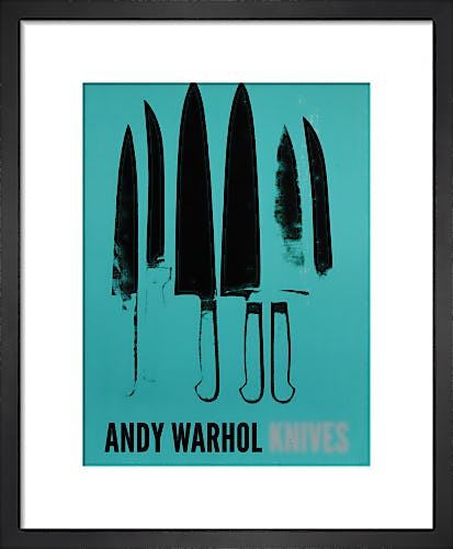 Knives, c.1981-82 (aqua) by Andy Warhol