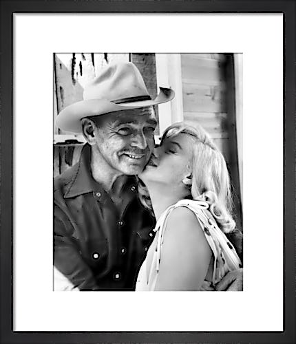 Marilyn Monroe and Clark Gable - The Misfits by Hollywood Photo Archive