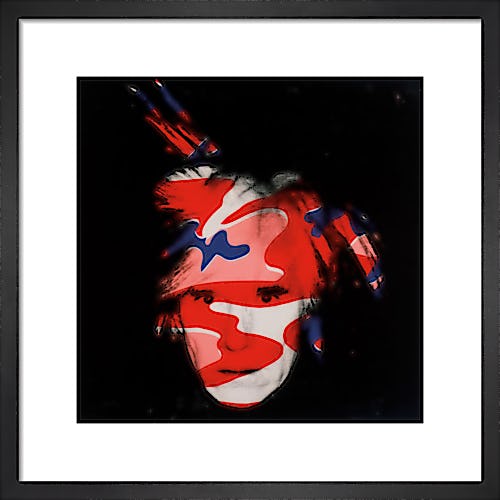 Self Portrait, 1986 (red, white & blue camo) by Andy Warhol